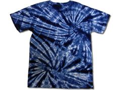 【タイ】絞り染めエスニックTシャツ(Type-A-04)(藍染)