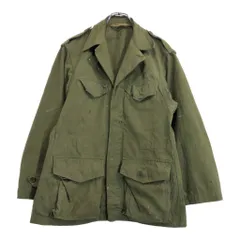 50年代 フランス軍 M-47 フィールドジャケット ヴィンテージ ユーロ ミリタリー オリーブ(メンズ 22)中古 古着 U6446