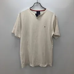 TOMMY HILFIGER Tシャツ アイボリー M ワンポイント カジュアル