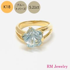 K18 ブルートパーズ リング 16ct 約14号 12g - メルカリ