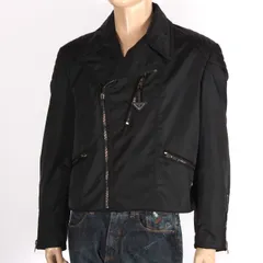 PRADA 2008 キルティングレザージャケット ブルー PRADA 2008 キルティングレザージャケット ブルー PRADA 2008