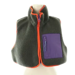 ザラ ZARA フリースベスト ジップアップ XS～S グレー /AT ■OS