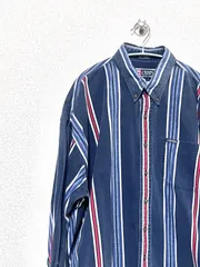 【CHAPS RALPH LAUREN】90s L/S マルチストライプシャツ XXL チャップス ラルフローレン ビックサイズ 長袖 古着