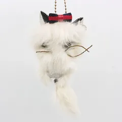 Gucci 猫型キーホルダー グッチ日本限定 ヒグチユウコ猫(ボリス)GGキャンバス チャーム
