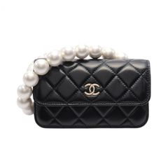 CHANEL シャネル マトラッセ パールチェーン ショルダーバッグ