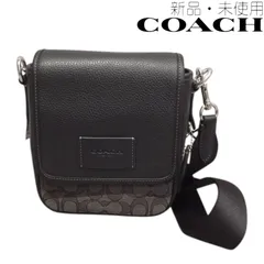 【新品/未使用】COACH コーチ COF-CO915-SVO1U-1 ショルダーバッグ 斜め掛け 鞄 ブランドバッグ ルーカス クロスボディ ジャガード シグネチャー メンズ レディース ユニセックス チャコール ブラック 6325631