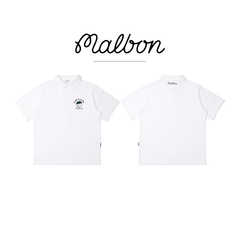 Malbon 夏 新作 メンズゴルフ ポロシャツ 半袖Tシャツ 氷感 通気性 軽量 アウトドア スポーツ 伸縮性 多用途 メンズウェア