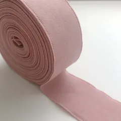 【1y/90cm】38mm スエードリボン(くすみピンク) R25-1