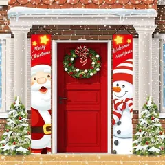 【SHOPS】Xmas気分を盛り上げる クリスマスバナー 14c 自宅 玄関 装飾