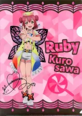 【中古】クリアファイル 黒澤ルビィ オリジナルA4クリアファイル 「セブンイレブン×ラブライブ!サンシャイン!!」 対象商品購入特典