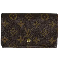 ルイ・ヴィトン Louis Vuitton ポルト モネ ビエ トレゾール 札入れ 小銭入れ 二つ折り財布 モノグラム ブラウン M61730 レディース 【中古】