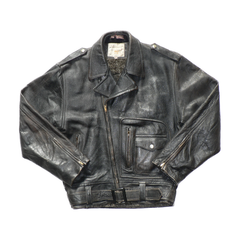 【50s~60s】 Rare ”特大” Japan vintage leather biker jacket ①