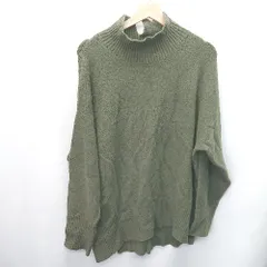 ◇ UNFILO アンフィーロ タートルネック 長袖 セーター サイズＭ カーキ レディース E  【1408060023868】