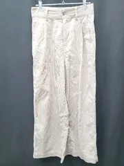 ◇ ⊇ ◎ URBAN RESEARCH DOORS アーバンリサーチ コーデュロイ ワイドパンツ サイズ38 ベージュ レディース P  【1408200020702】