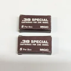 【2個セット】新品 MGC製 モデルガン 飾り用 カートリッジ 38スペシャル 5発×2個のサムネイル