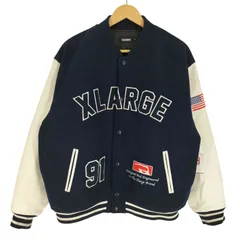 XLARGE×FAT 袖レザースタジャン X31221-JK01(XL) XLARGE×FAT 袖レザースタジャン X31221-JK01(XL)