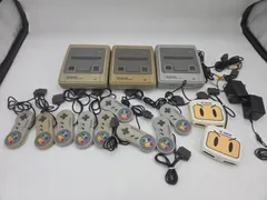 【まとめ売り】スーパーファミコン 本体/コントローラー/マルチタップ/ACアダプター セット ジャンク扱い