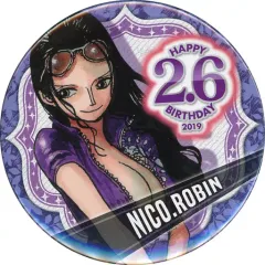 ワンピース 限定 バースデイ 缶バッジ 2019 ニコ・ロビン+おまけ ONE PIECE】バースデイ缶バッジ ニコ・ロビン: 雑貨｜東映