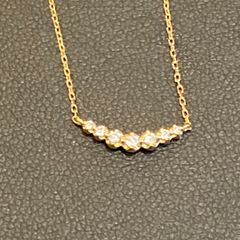 [未使用品] ４℃　ヨンドシー　ネックレス　K18　ダイヤ　首回約40センチ前後