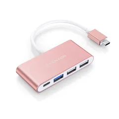 LENTION 4-in-1 USB-Cハブ タイプC USB 3.0 USB 2.0 2020-2016 MacBook Pro 13/15/16 Mac Air/Surface ChromeBook その他 マルチポート充電&接続アダプター