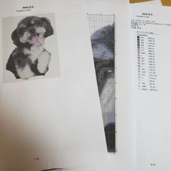 写真や絵やイラストからオリジナルなクロスステッチ刺繍の完成品を製作します