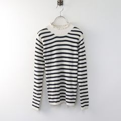 eleven 2nd イレブンセカンド ウールリネン ニットプルオーバー M  