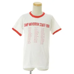 【CHAMPION】80s トリコタグ 50/50ボディ リンガー半袖Tシャツ