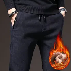 ゴルフパンツ チノパン パンツ ネイビー メンズ 裏起毛 冬 暖かい ビジネス　カジュアルパンツ スキニーパンツ イージーパンツ 細身デザイン 美脚 shaoshan00shaoshan00