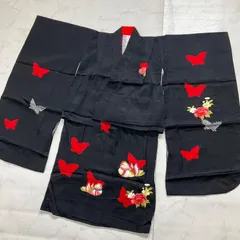 ◆kimono+one◆3歳くらい用◆女の子着物◆子供着物◆正絹◆絞りと刺繍◆七五三◆袷◆裄49㎝肩丈90.5㎝◆七五三お詣り女の子着物こどものひお正月卒業式十三詣り◆G316のサムネイル