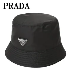 正規品 PRADA プラダ バケットハット トライアングルロゴ カーキ M-