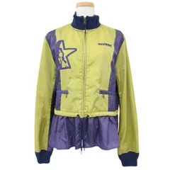 HYSTERIC GLAMOUR ヒステリックグラマー ジャケット ナイロンパープル イエロー FREE ZIPアップ ペプラム スタンドカラー 配色 アウター ブルゾン カジュアル【レディース】のサムネイル