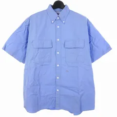 ノースフェイス パープルレーベル THE NORTH FACE PURPLE LABEL 25SS B/D Field S/S Shirt フィールドシャツ 半袖 L ブルー N25SG053