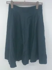 ◇ ADIEU TRISTESSE LUXE アデュートリステス 大人女子 シンプル 膝丈 フレア スカート サイズ38 ネイビー レディース P 1308040019426のサムネイル