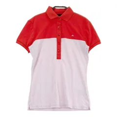 サイズ：XS J.LINDEBERG ジェイリンドバーグ  半袖ポロシャツ  レッド系 [240101330734]# ゴルフウェア レディース ストスト