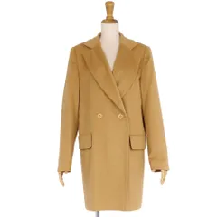美品 レオナール LEONARD PARIS ジャケット ダブルブレスト アンゴラ ウール アンゴラ アウター レディース 38(M相当) ベージュのサムネイル