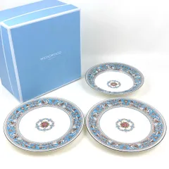 【3枚セット】 フロレンティーン ターコイズ プレート 22.5 ウェッジウッド（Wedgwood） フロレンティーン ターコイズ