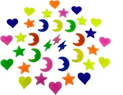 ルナリ スポークデコレーション 36個セット カラフル ランダム 簡単取付 タイヤ アクセサリー 自転車 ビーズ