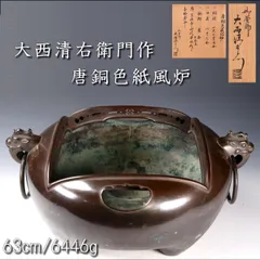唐銅鬼面風炉時代物 Amazon.co.jp: 唐銅鬼面風炉 釜師 高橋敬典（釜）風炉師 浄雲