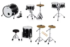 【中古】トレーディングフィギュア 全5種セット 「Pearl Drums Miniature Collection」