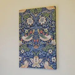 ウィリアムモリス アートパネル ロング版 壁紙使用 いちご泥棒 Strawberry thiefMorris 木製パネル使用 絵画 インテリア イチゴドロボウ イチゴ泥棒のサムネイル