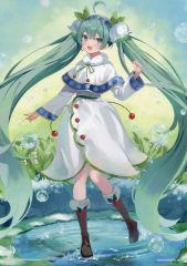 [중고] 잡화 스노우 미쿠 2015 일러스트 보드 [이치방쿠지 유키미쿠 ~SNOW MIKU~ Third Season] E상