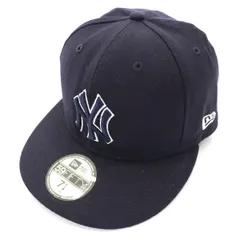 NEW ERA ニューエラ 59FIFTY ニューヨークヤンキース ウール キャップ 7 1/4 ブラック メンズ 古着