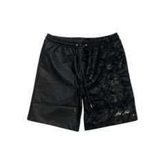 LAST NEST / leather switching shorts
