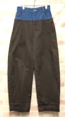 【中古】 LEINWANDE ラインヴァンド Work Trousers 0223010804 インディゴ×ブラウン S 111423486のサムネイル