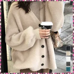 送料無料 ふわふわシャギーニットカーディガン韓国風 レディース ドロップショルダー フェザーヤーンカーディガン vネック もこもこモヘアニット羽織り 柔らかいニットアウター 着やせトップス秋冬 体型カバーカーデ黒 カジュアルゆったり