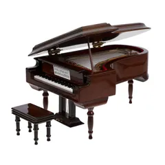 POPETPOP オルゴールボックス ピアノ型 ミニグランドピアノモデル 音楽ボックス ピアノ 楽器 贈り物 音楽付き ギフト インテリア