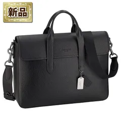 【新品同様/カード付】コーチ サリバン 2way ビジネスバッグ 黒 A4可 COACH コーチ バッグ メンズ アウトレット トートバッグ レザー