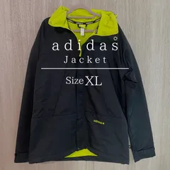 【超美品】【春服】アディダス adidas フルジップ ナイロンジャケット フード収納