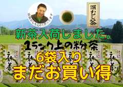 新茶入荷しました!!!全国 送料無料 健康 新茶 八十八夜 母の日 緑茶  美味しい水出しも作れます 激安粉茶のさらにワンランク上 粉茶100g✕6袋セット