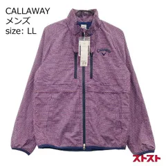 CALLAWAY SELECT 241-8210002 ナイロンジップジャケット 総柄 パープル系 LL [240101109946]